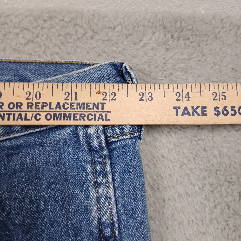 Wrangler‎ Rugged Wear Jeans Men's 46x28 Blue 100% Cotton Denim Made in Nicaragua